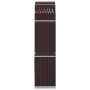 Leñero de acero galvanizado marrón 80x45x190 cm de , Bolsas y soportes de leña - Ref: Foro24-364570, Precio: 61,72 €