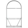 Brauner Holzhalter aus verzinktem Stahl, 120 x 45 x 210 cm von , Brennholztaschen und -halter - Ref: Foro24-364572, Preis: 65...