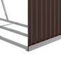 Brauner Holzhalter aus verzinktem Stahl, 120 x 45 x 210 cm von , Brennholztaschen und -halter - Ref: Foro24-364572, Preis: 65...