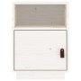 Mesita de noche madera maciza de pino blanco 40x34x55 cm de vidaXL, Mesitas de noche - Ref: Foro24-818317, Precio: 41,68 €