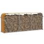 Light brown galvanized steel log holder 234x45x100 cm by , Firewood bags and holders - Ref: Foro24-364585, Price: 61,70 €, Di...