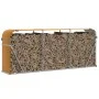 Light brown galvanized steel log holder 234x45x100 cm by , Firewood bags and holders - Ref: Foro24-364585, Price: 60,94 €, Di...