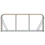 Light brown galvanized steel log holder 234x45x100 cm by , Firewood bags and holders - Ref: Foro24-364585, Price: 61,70 €, Di...