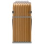 Light brown galvanized steel log holder 234x45x100 cm by , Firewood bags and holders - Ref: Foro24-364585, Price: 61,70 €, Di...