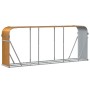 Light brown galvanized steel log holder 234x45x100 cm by , Firewood bags and holders - Ref: Foro24-364585, Price: 61,70 €, Di...