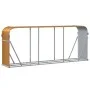 Light brown galvanized steel log holder 234x45x100 cm by , Firewood bags and holders - Ref: Foro24-364585, Price: 60,94 €, Di...