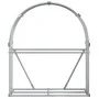 Leñero de acero galvanizado gris claro 120x45x140 cm de , Bolsas y soportes de leña - Ref: Foro24-364551, Precio: 51,13 €, De...