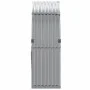 Leñero de acero galvanizado gris claro 120x45x140 cm de , Bolsas y soportes de leña - Ref: Foro24-364551, Precio: 51,13 €, De...