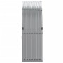 Leñero de acero galvanizado gris claro 120x45x140 cm de , Bolsas y soportes de leña - Ref: Foro24-364551, Precio: 51,86 €, De...