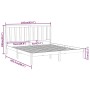 Estructura de cama de madera maciza blanca 160x200 cm