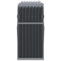 Leñero de acero galvanizado gris antracita 180x45x100 cm de , Bolsas y soportes de leña - Ref: Foro24-364564, Precio: 56,23 €...