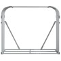 Leñero de acero galvanizado gris claro 120x45x100 cm