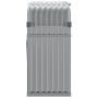 Leñero de acero galvanizado gris claro 120x45x100 cm