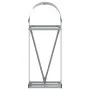 Silver galvanized steel log holder 40x45x100 cm by , Firewood bags and holders - Ref: Foro24-364587, Price: 42,00 €, Discount: %