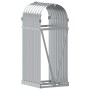 Holzhalter aus silber verzinktem Stahl, 40 x 45 x 100 cm von , Brennholztaschen und -halter - Ref: Foro24-364587, Preis: 42,5...