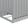 Silver galvanized steel log holder 40x45x100 cm by , Firewood bags and holders - Ref: Foro24-364587, Price: 42,00 €, Discount: %