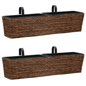 Pflanzgefäß-Set 2-teilig braune Wasserhyazinthe von vidaXL, Töpfe und Pflanzgefäße - Ref: Foro24-45581, Preis: 97,68 €, Rabat...