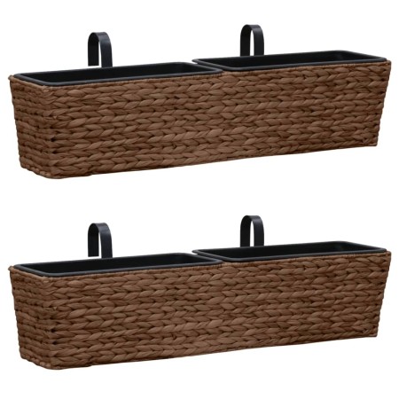 Pflanzgefäß-Set 2-teilig braune Wasserhyazinthe von vidaXL, Töpfe und Pflanzgefäße - Ref: Foro24-45581, Preis: 97,68 €, Rabat...