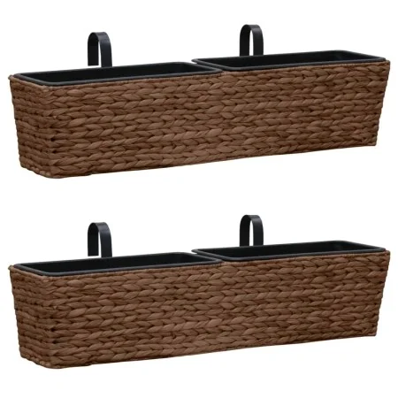 Planter set 2 pieces brown water hyacinth by vidaXL, Pots and planters - Ref: Foro24-45581, Price: 103,12 €, Discount: %