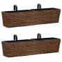 Pflanzgefäß-Set 2-teilig braune Wasserhyazinthe von vidaXL, Töpfe und Pflanzgefäße - Ref: Foro24-45581, Preis: 97,68 €, Rabat...