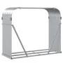 Holzhalter aus silber verzinktem Stahl, 120 x 45 x 100 cm von , Brennholztaschen und -halter - Ref: Foro24-364593, Preis: 47,...