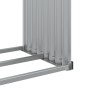 Holzhalter aus silber verzinktem Stahl, 120 x 45 x 100 cm von , Brennholztaschen und -halter - Ref: Foro24-364593, Preis: 47,...