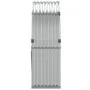Silver galvanized steel log holder 120x45x140 cm by , Firewood bags and holders - Ref: Foro24-364591, Price: 53,47 €, Discoun...