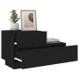 Mesita de noche con luces LED negro 70x36x40,5 cm de , Mesitas de noche - Ref: Foro24-836778, Precio: 72,12 €, Descuento: %