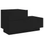 Nachttisch mit LED-Leuchten schwarz 70x36x40,5 cm von , Nachttische - Ref: Foro24-836778, Preis: 73,27 €, Rabatt: %
