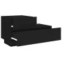 Mesita de noche con luces LED negro 70x36x40,5 cm de , Mesitas de noche - Ref: Foro24-836778, Precio: 72,12 €, Descuento: %