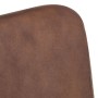 Sofá de 2 plazas envejecido cuero auténtico marrón