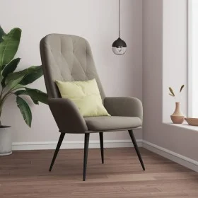 Light Gray Velvet Relaxation Armchair by , Armchairs - Ref: Foro24-341194, Price: 88,33 €, Discount: %