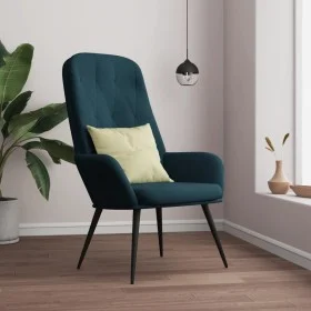 Blue velvet relaxation armchair by , Armchairs - Ref: Foro24-341204, Price: 102,93 €, Discount: %