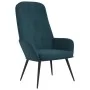 Blue velvet relaxation armchair by , Armchairs - Ref: Foro24-341204, Price: 102,93 €, Discount: %