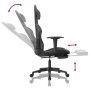 Gaming-Stuhl mit Massage und Fußstütze aus schwarzgrauem Kunstleder von , Gaming-Stühle - Ref: Foro24-345461, Preis: 135,16 €...
