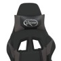 Gaming-Stuhl mit Massage und Fußstütze aus schwarzgrauem Kunstleder von , Gaming-Stühle - Ref: Foro24-345461, Preis: 135,16 €...