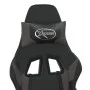 Silla gaming de masaje y reposapiés cuero sintético negro gris de , Sillones para videojuegos - Ref: Foro24-345461, Precio: 1...