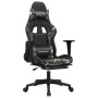 Gaming-Stuhl mit Massage-Fußstütze aus schwarzem Camouflage-Kunstleder von , Gaming-Stühle - Ref: Foro24-345468, Preis: 126,8...