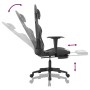 Gaming-Stuhl mit Massage-Fußstütze aus schwarzem Camouflage-Kunstleder von , Gaming-Stühle - Ref: Foro24-345468, Preis: 126,8...