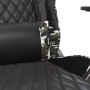 Silla gaming masaje reposapiés cuero sintético negro camuflaje