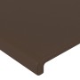 Cabeceros 2 unidades de cuero sintético marrón 90x5x78/88 cm