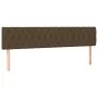 Headboards 2 units of dark brown fabric 100x7x78/88 cm by , Headboards and footboards - Ref: Foro24-346385, Price: 92,01 €, D...