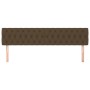 Headboards 2 units of dark brown fabric 100x7x78/88 cm by , Headboards and footboards - Ref: Foro24-346385, Price: 93,74 €, D...