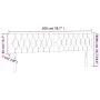 Headboards 2 units of dark brown fabric 100x7x78/88 cm by , Headboards and footboards - Ref: Foro24-346385, Price: 92,01 €, D...