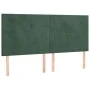 Kopfteile 4 Einheiten aus dunkelgrünem Samt 80x5x78/88 cm von , Kopf- und Fußteile - Ref: Foro24-3116109, Preis: 116,28 €, Ra...
