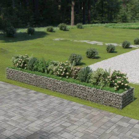 Steel gabion bed 540x90x50 cm by vidaXL, Pots and planters - Ref: Foro24-143555, Price: 146,10 €, Discount: %