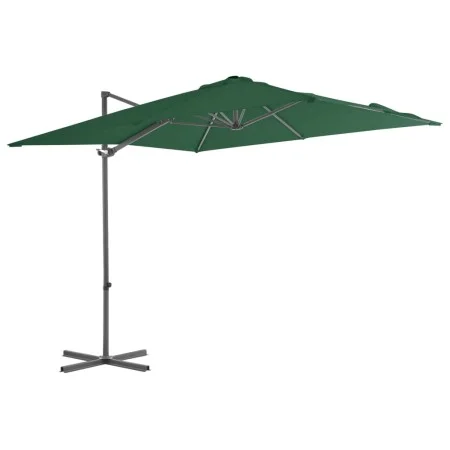 Cantilever umbrella with green steel pole 250x250 cm by vidaXL, Umbrellas - Ref: Foro24-44625, Price: 95,32 €, Discount: %