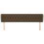 Kopfteil aus dunkelbraunem Stoff, 183 x 23 x 78/88 cm von , Kopf- und Fußteile - Ref: Foro24-3117497, Preis: 90,58 €, Rabatt: %
