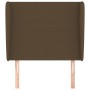 Kopfteil mit dunkelbraunen Stoffohren 93x23x118/128 cm von , Kopf- und Fußteile - Ref: Foro24-3117661, Preis: 66,74 €, Rabatt: %