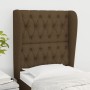 Headboard with dark brown fabric ears 83x23x118/128 cm by , Headboards and footboards - Ref: Foro24-3118269, Price: 95,67 €, ...